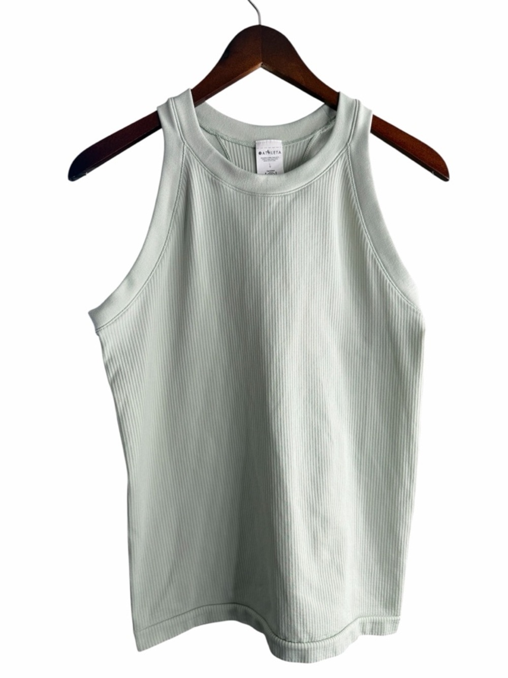 Athleta Ribbed Racerback Tank - Sage Green - Picture 3 of 5
